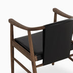 Foster Dining Chair in Onyx Leather