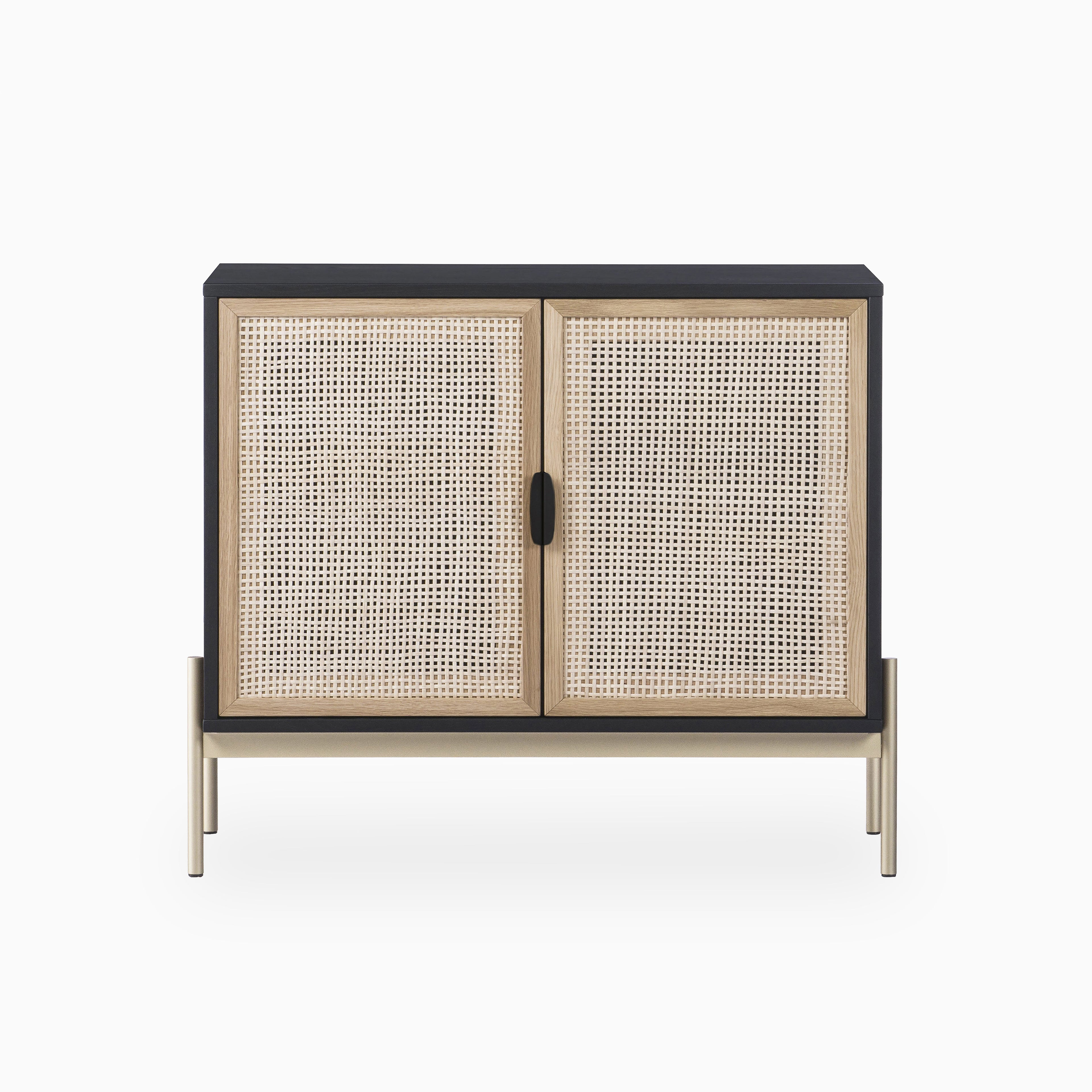 Small Aria Sideboard in Black and Gold