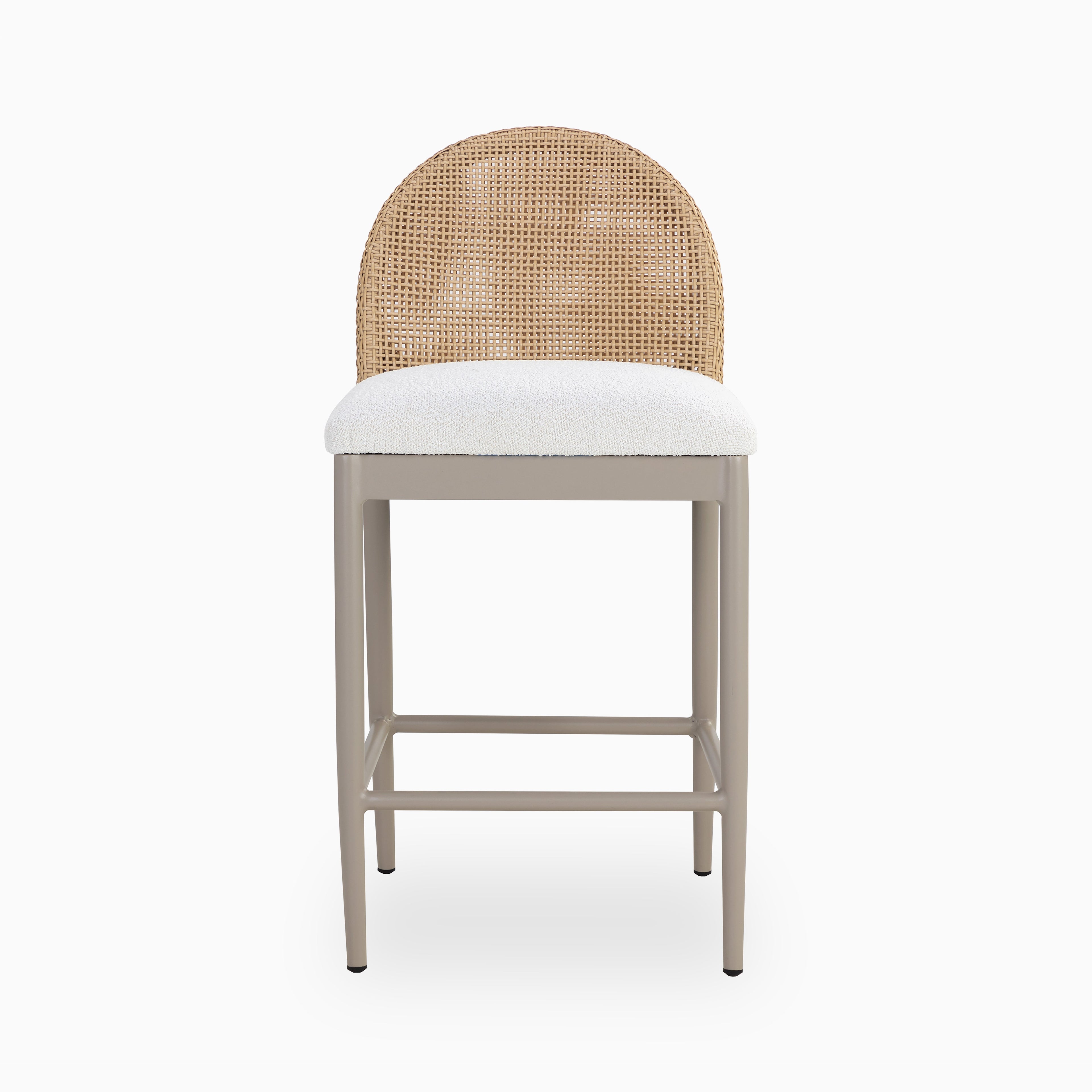 Darcy Outdoor Counter Stool in Cream