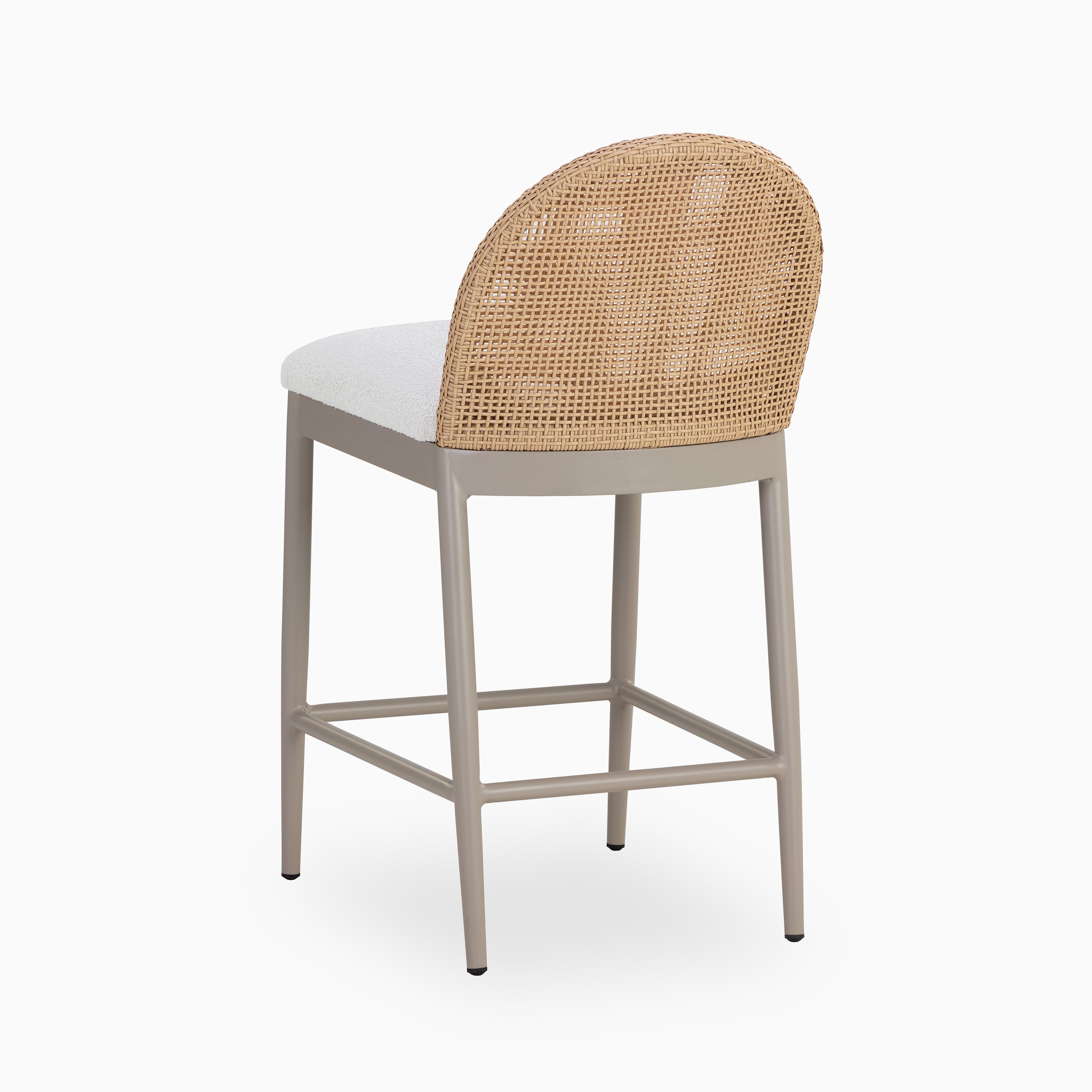 Darcy Outdoor Counter Stool in Cream