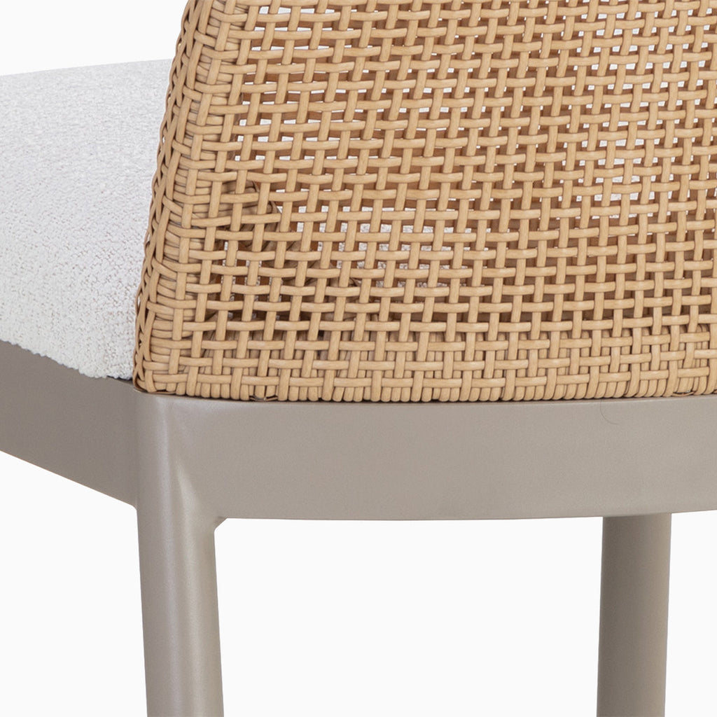 Darcy Outdoor Counter Stool in Cream