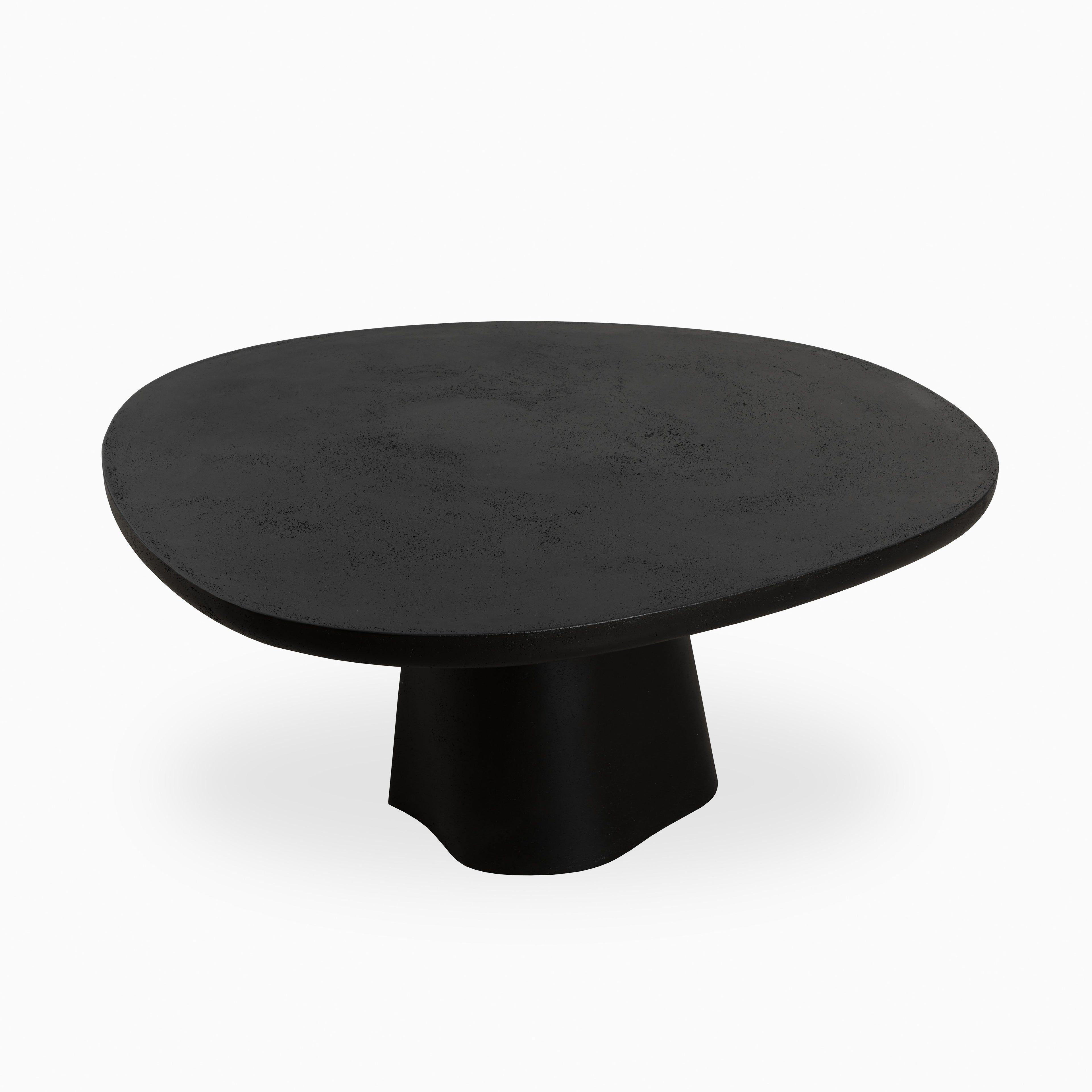 Selena 55 Outdoor Dining Table in Black
