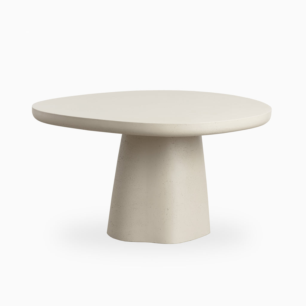 Selena 55 Outdoor Dining Table in Cream