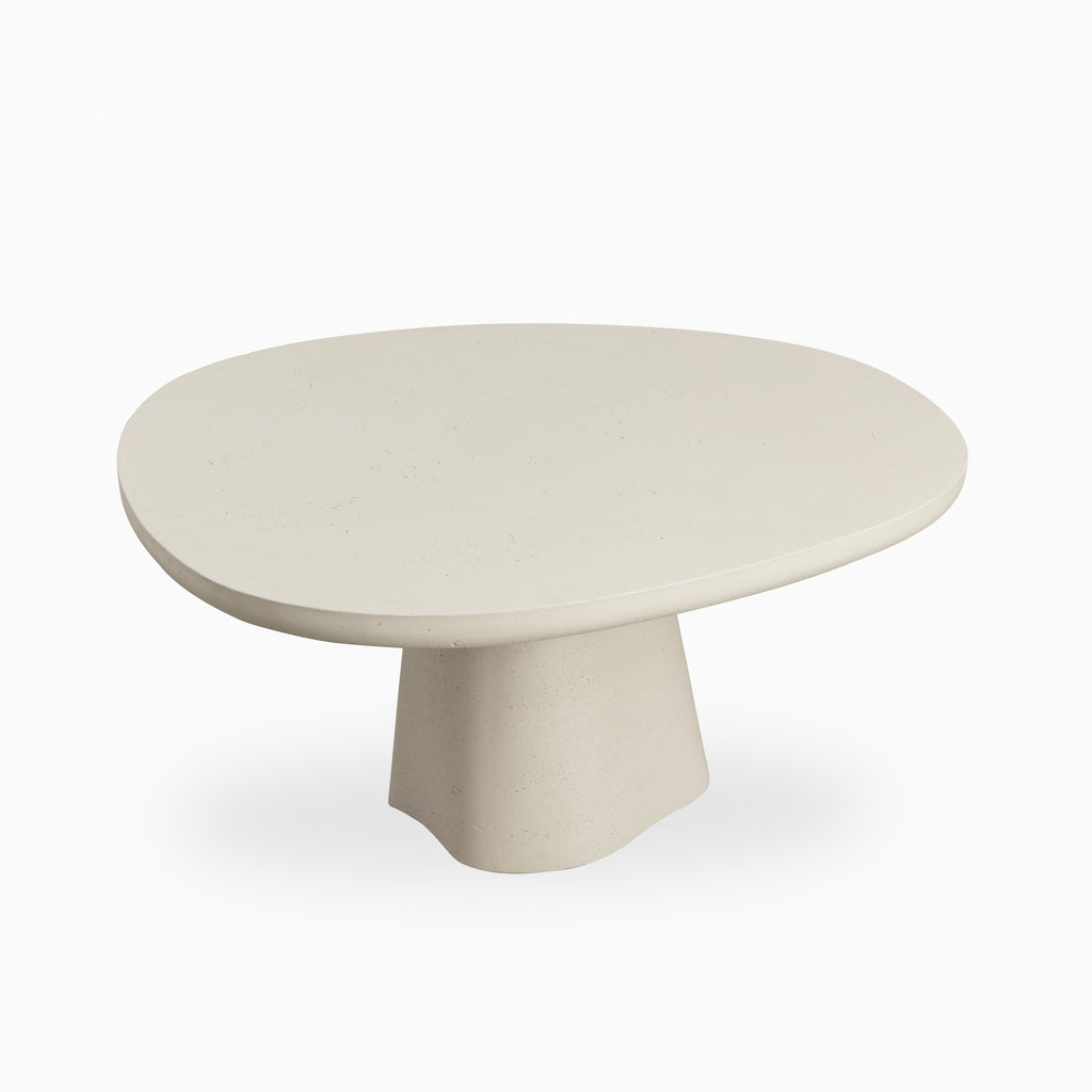 Selena 55 Outdoor Dining Table in Cream