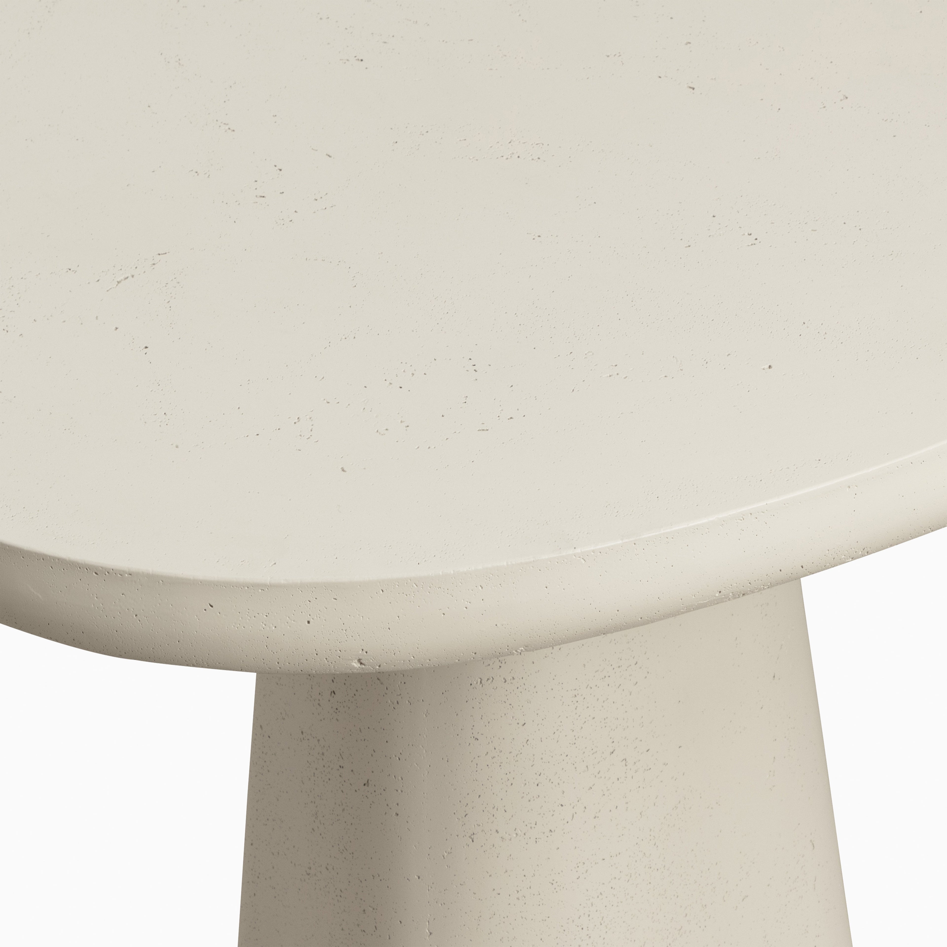 Selena 55 Outdoor Dining Table in Cream
