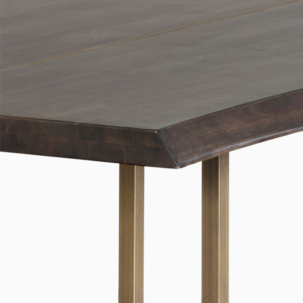 Dominic 95 Dining Table in Dark Mango
