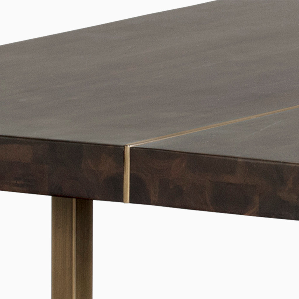 Dominic 95 Dining Table in Dark Mango