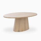 Alice 84 Oval Dining Table in Light Oak