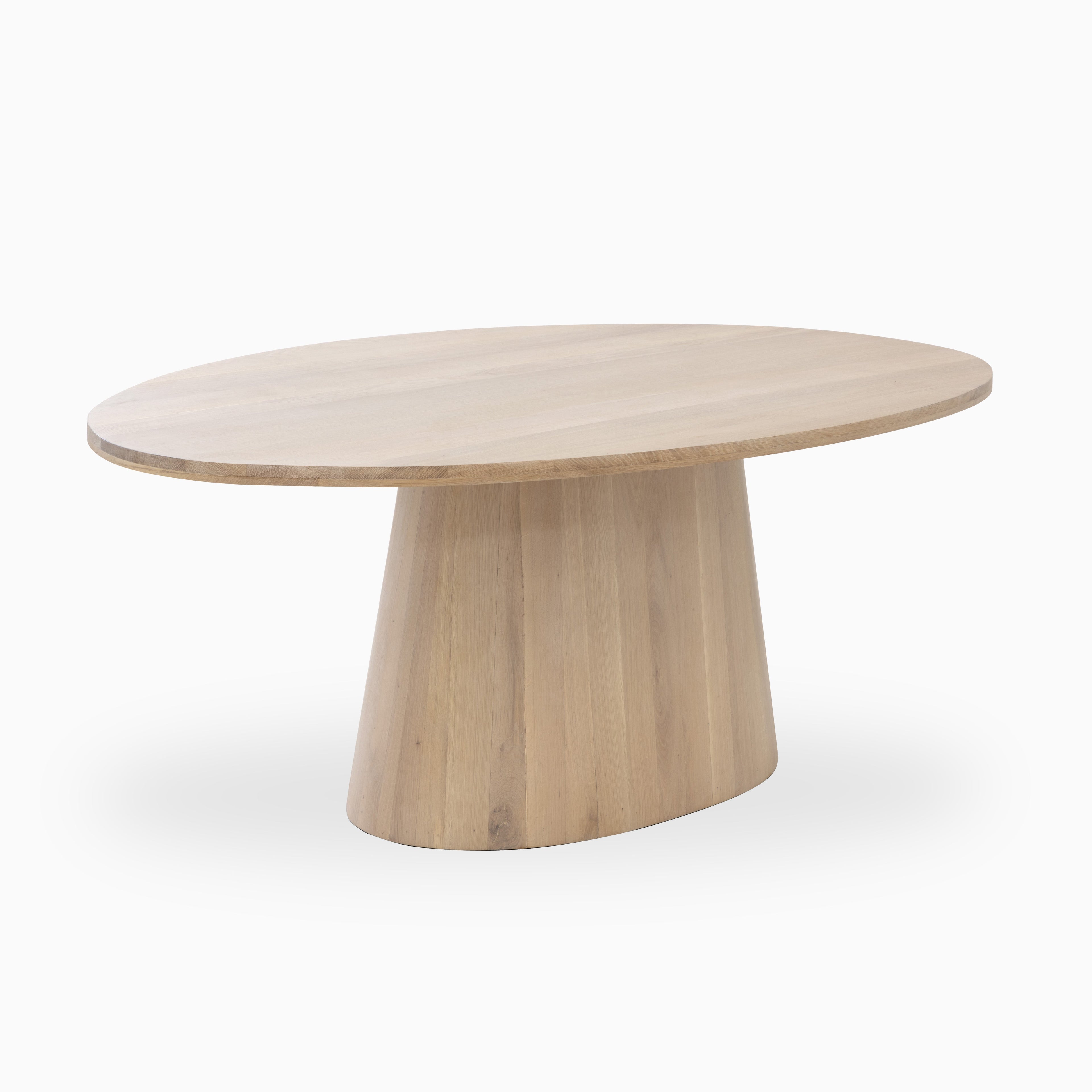 Alice 84 Oval Dining Table in Light Oak