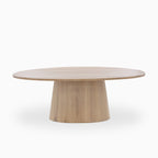 Alice 84 Oval Dining Table in Light Oak
