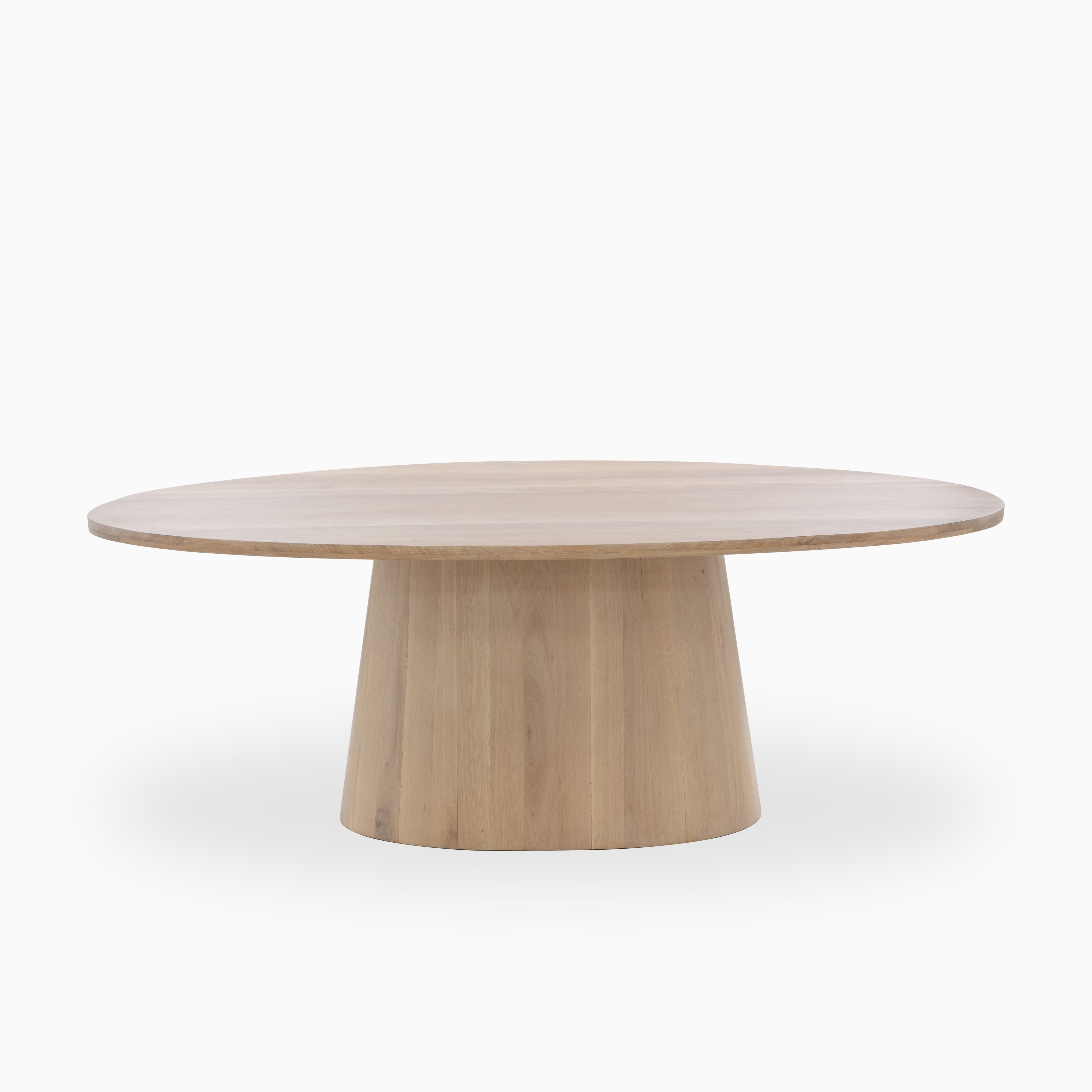 Alice 84 Oval Dining Table in Light Oak