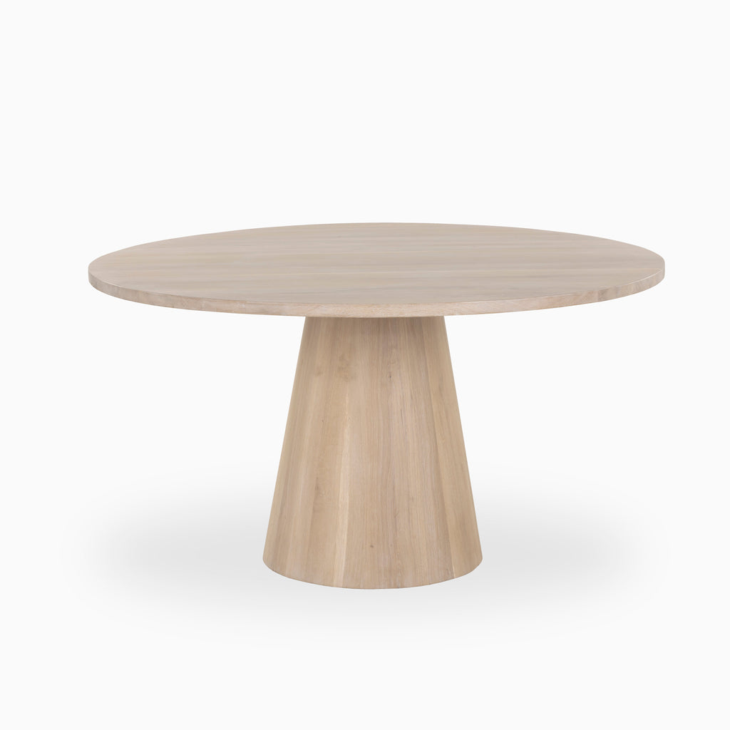 Alice 54 Round Dining Table in Light Oak
