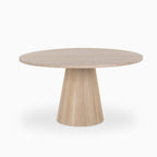 Alice 54 Round Dining Table in Light Oak
