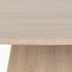 Alice 54 Round Dining Table in Light Oak