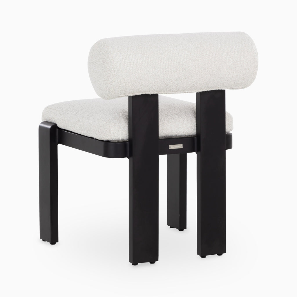 Clark Outdoor Dining Chairs in Louis Cream, Set of 2