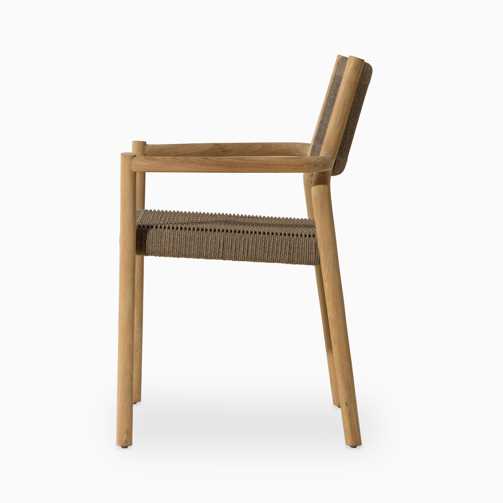 Kendra Outdoor Dining Chairs in Natural, Set of 2