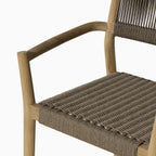 Kendra Outdoor Dining Chairs in Natural, Set of 2