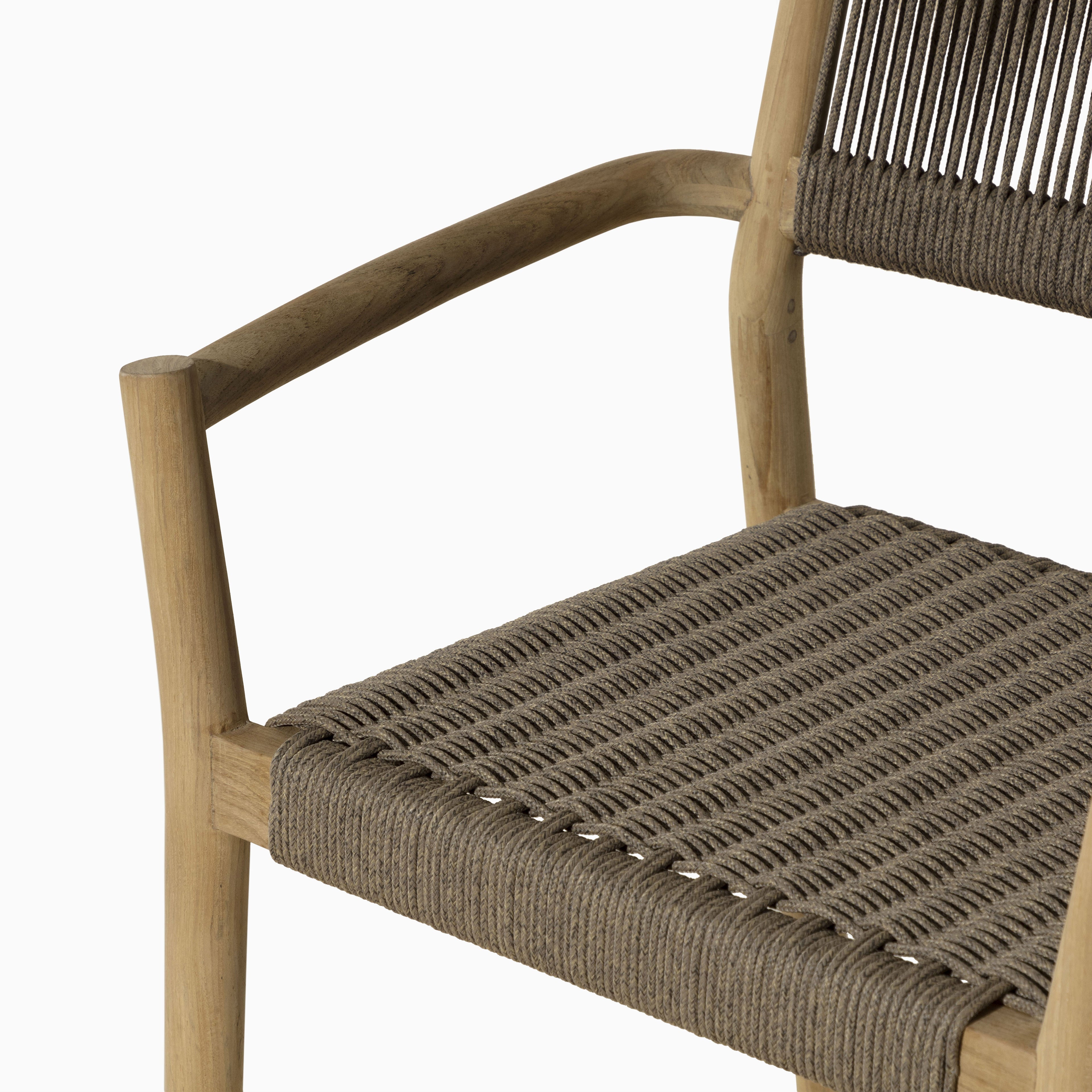 Kendra Outdoor Dining Chairs in Natural, Set of 2