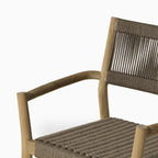 Kendra Outdoor Dining Chairs in Natural, Set of 2