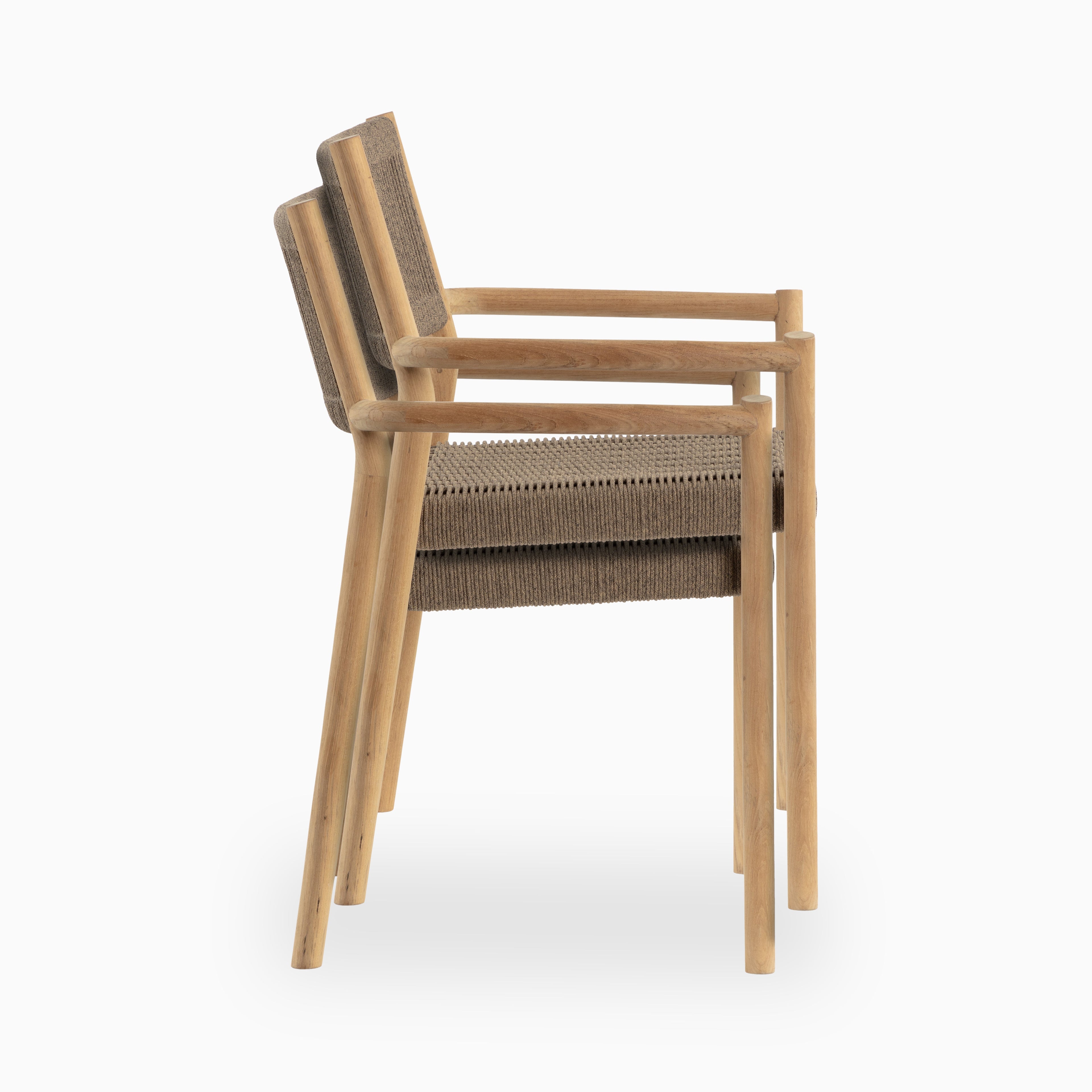 Kendra Outdoor Dining Chairs in Natural, Set of 2