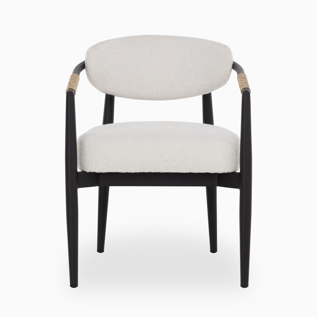 Leticia Outdoor Dining Chair in Cream