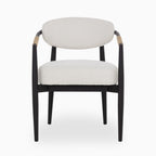 Leticia Outdoor Dining Chair in Cream