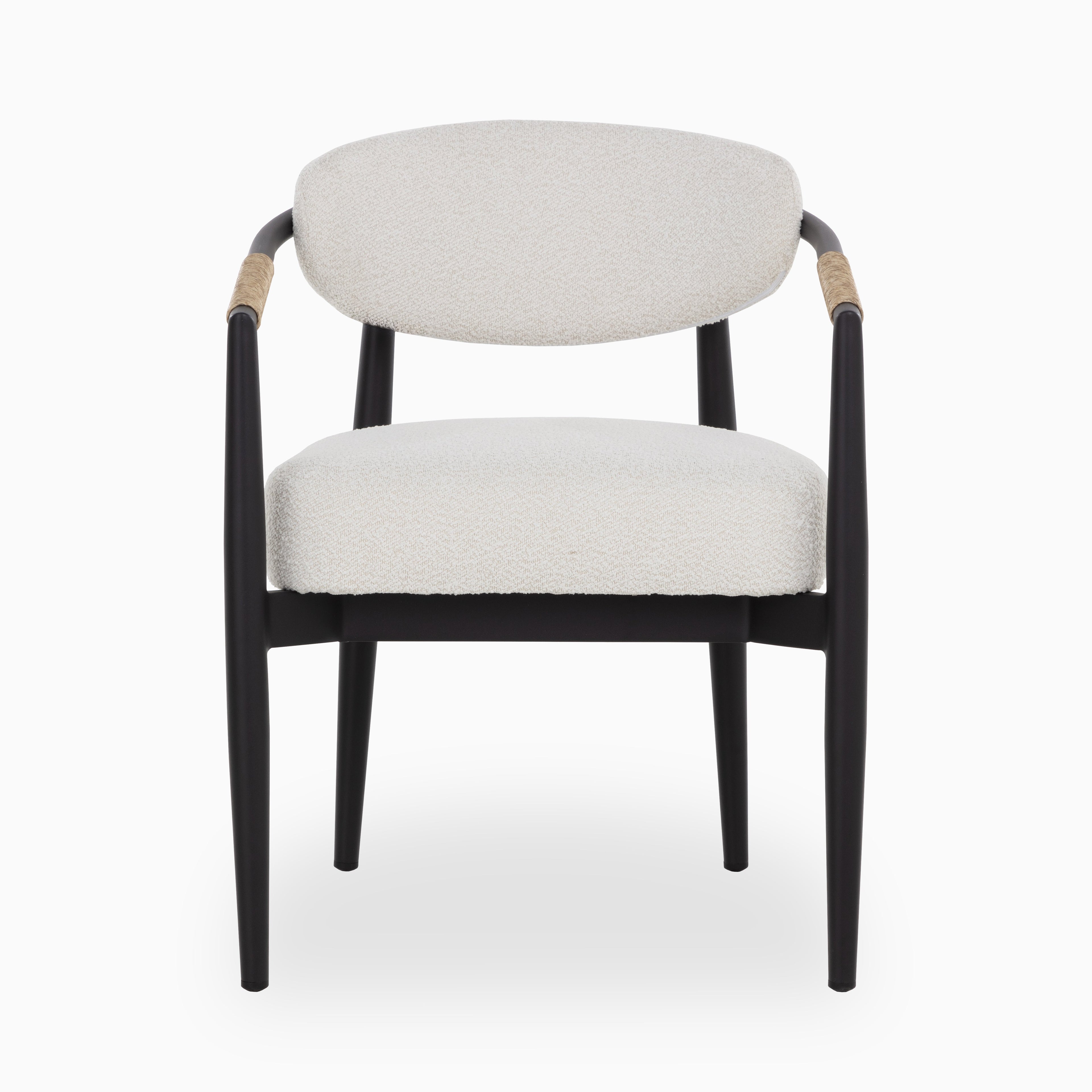 Leticia Outdoor Dining Chair in Cream