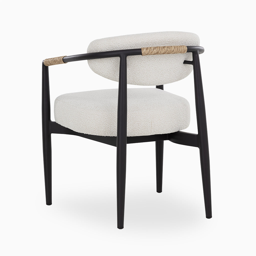 Leticia Outdoor Dining Chair in Cream