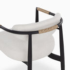 Leticia Outdoor Dining Chair in Cream