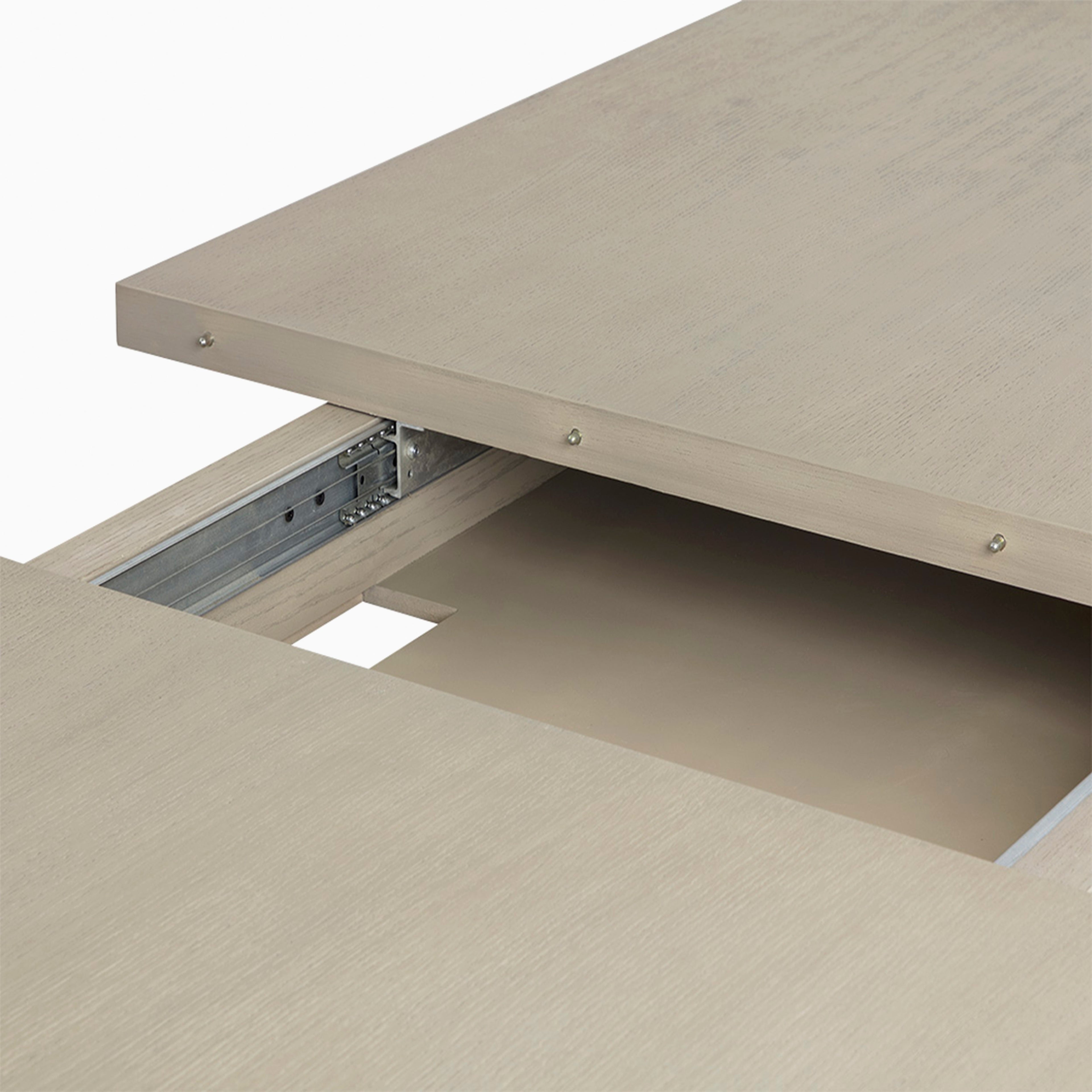 Rebecca 86 to 120 Dining Table in Greige