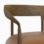 Shaffer Dining Chair in Tan Leather