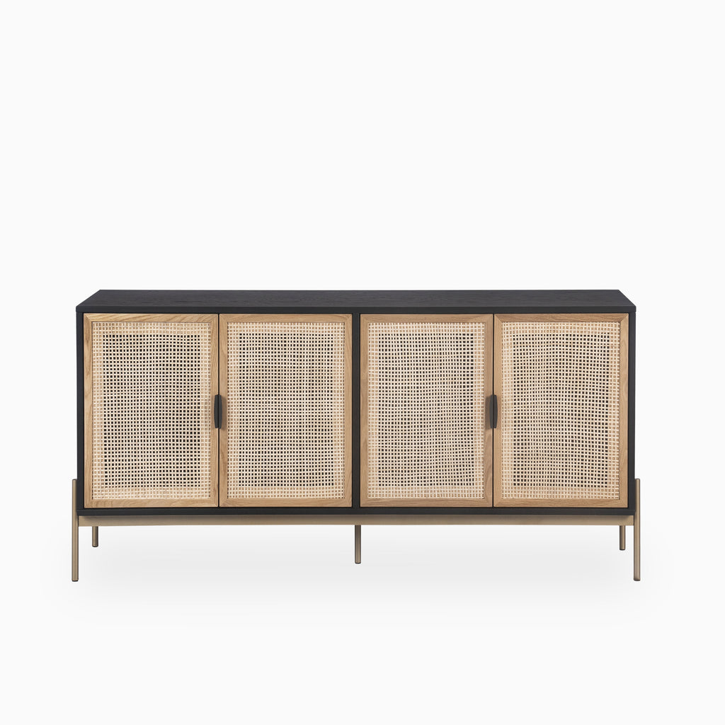 Large Aria Sideboard in Black and Gold