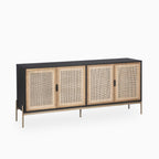 Large Aria Sideboard in Black and Gold