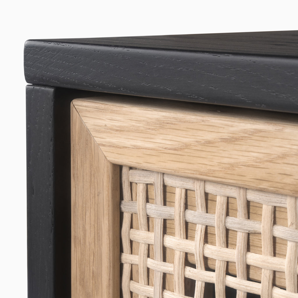 Large Aria Sideboard in Black and Gold