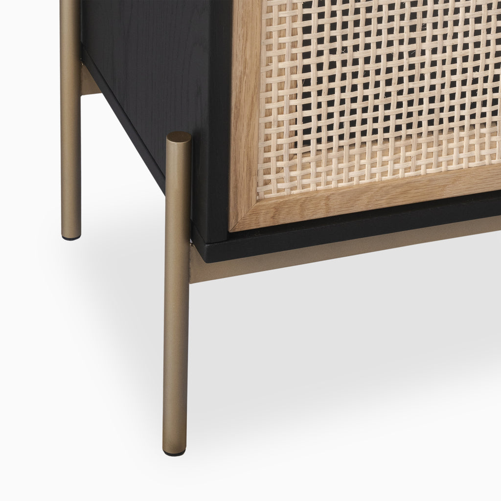 Large Aria Sideboard in Black and Gold