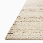 Bowie Wool Blend Rug in Bone / Chocolate