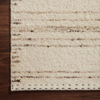 Bowie Wool Blend Rug in Bone / Chocolate