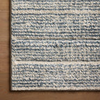 Broderick Polypropylene Pile Rug in Cream / Denim