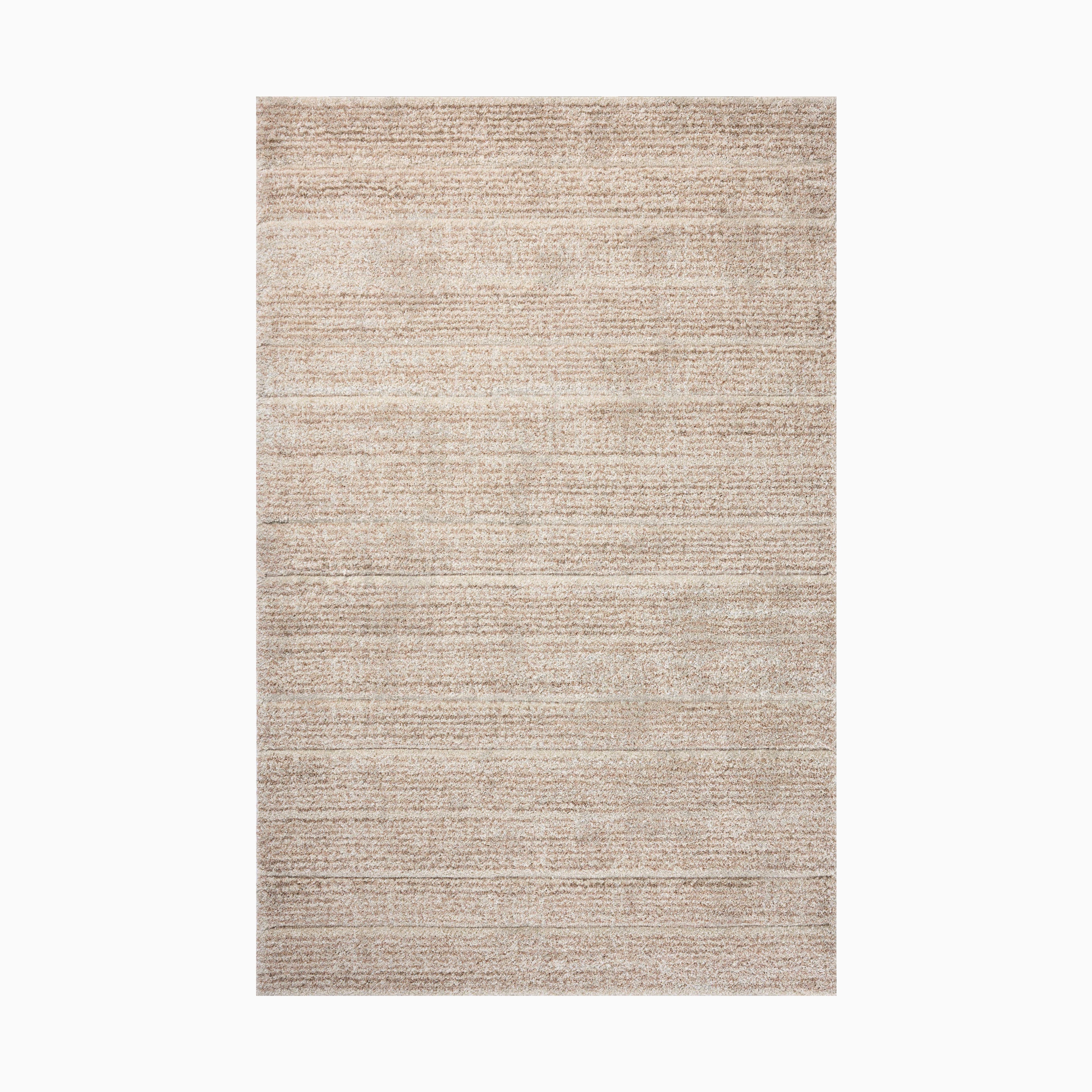 Broderick Polypropylene Pile Rug in Cream / Rust