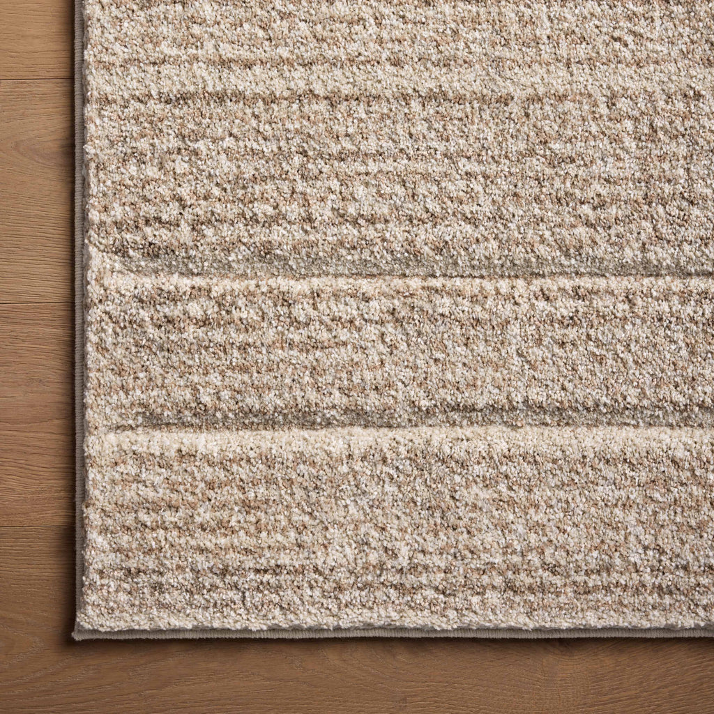 Broderick Polypropylene Pile Rug in Cream / Rust