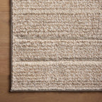 Broderick Polypropylene Pile Rug in Cream / Rust