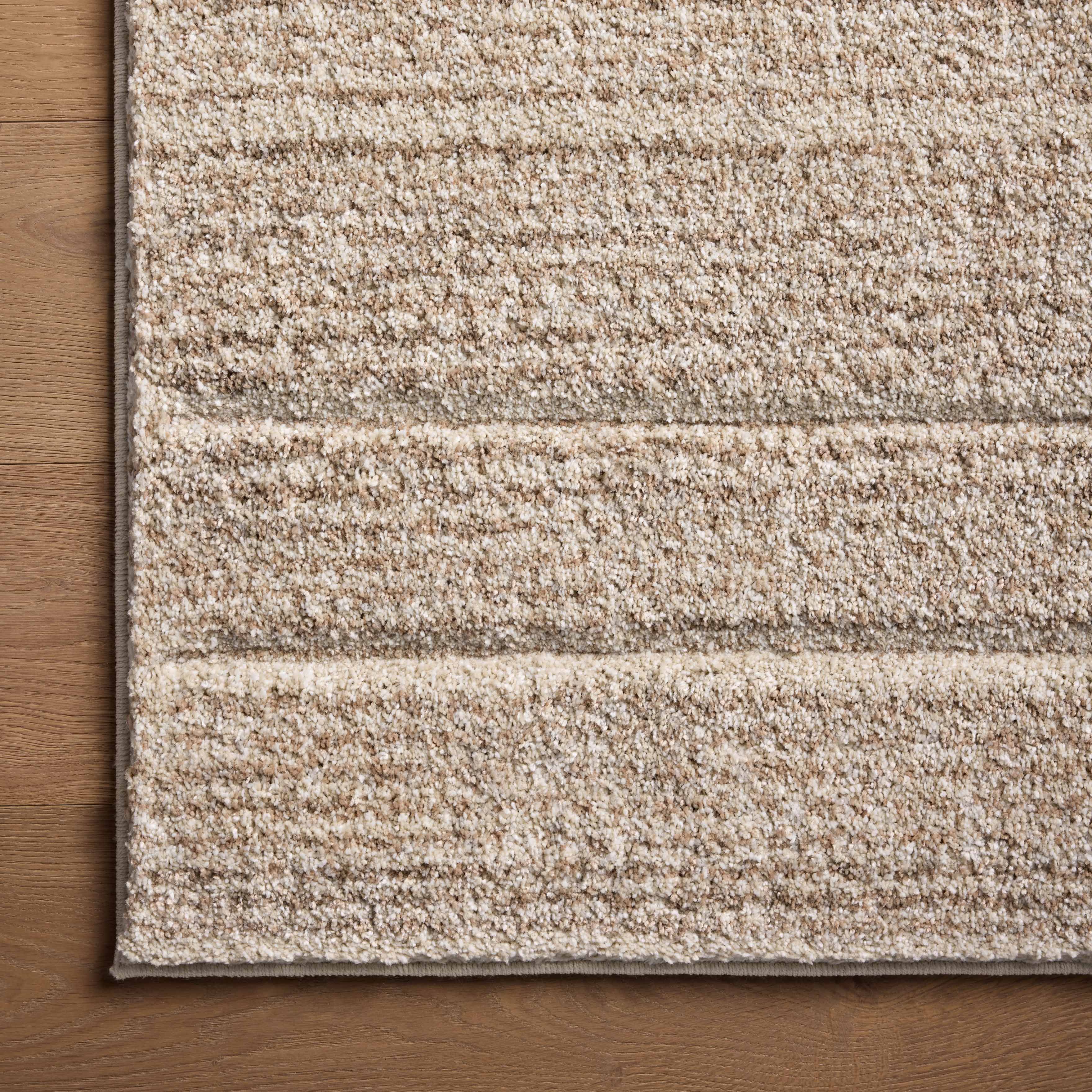 Broderick Polypropylene Pile Rug in Cream / Rust