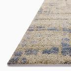 Broderick Polypropylene Pile Rug in Denim / Olive