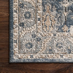 Charlise Polypropylene & Polyester Pile Rug in Indigo / Dune