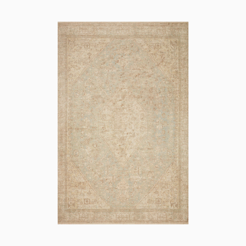 Marcela Cotton Blend Rug in Sky / Sand