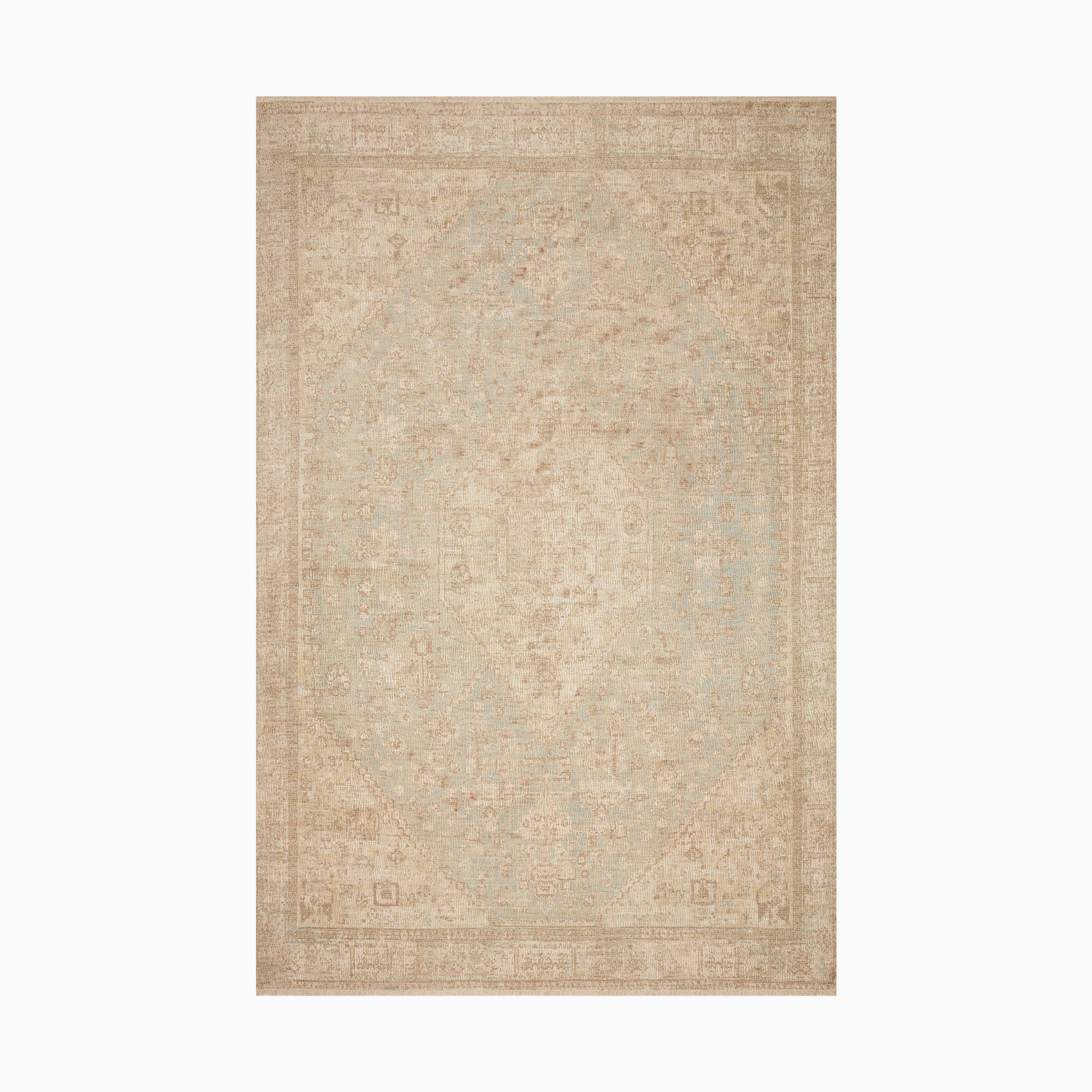 Marcela Cotton Blend Rug in Sky / Sand