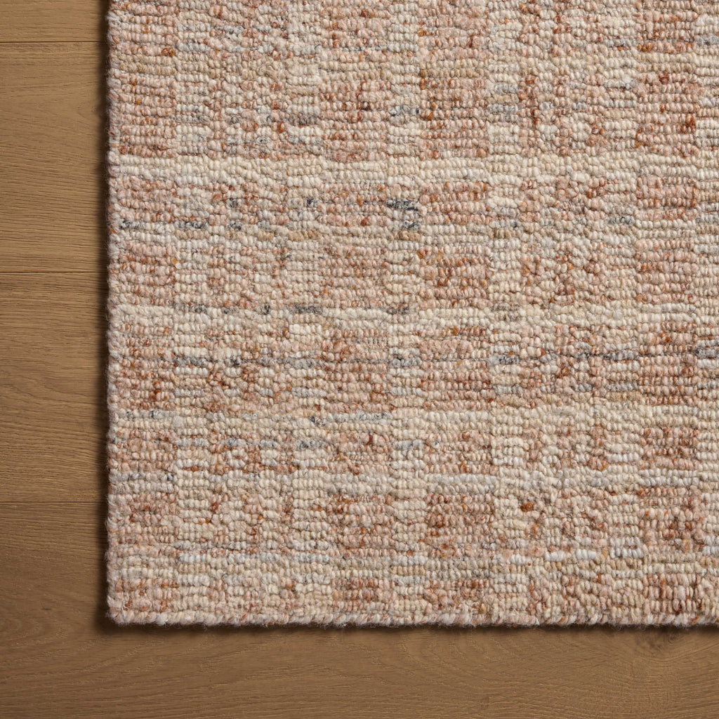 Davies Wool & Nylon Rug in Rust / Wheat