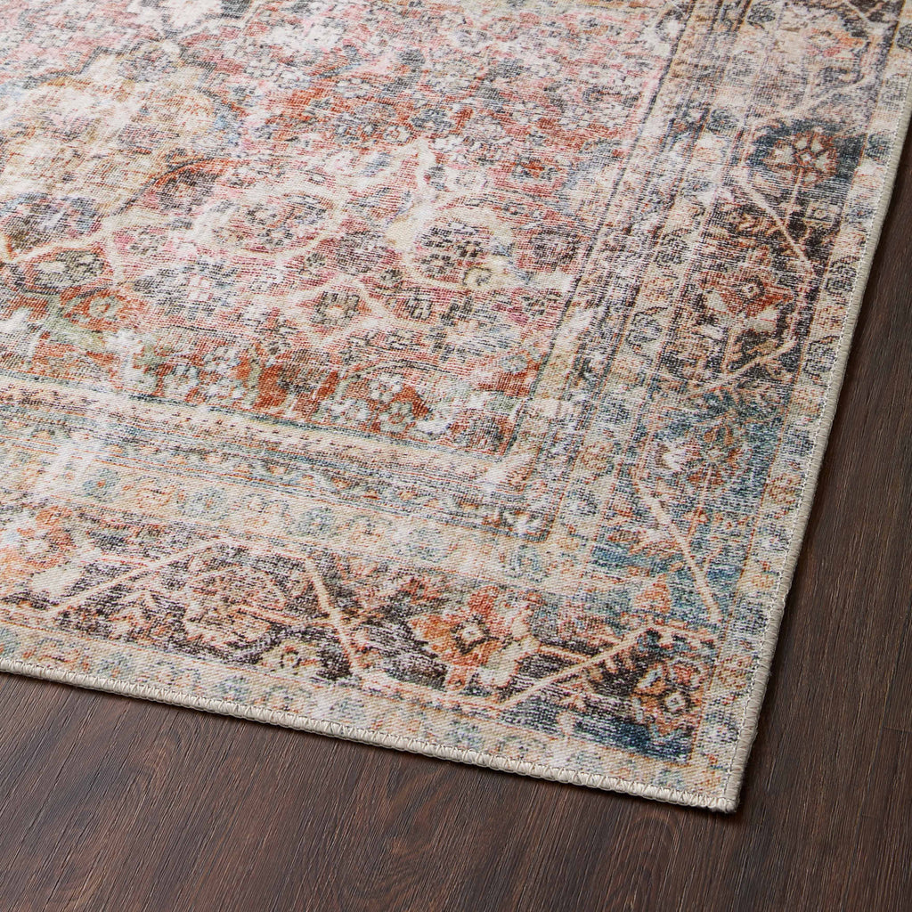 Georgette Polyester Pile Rug in Desert / Multi