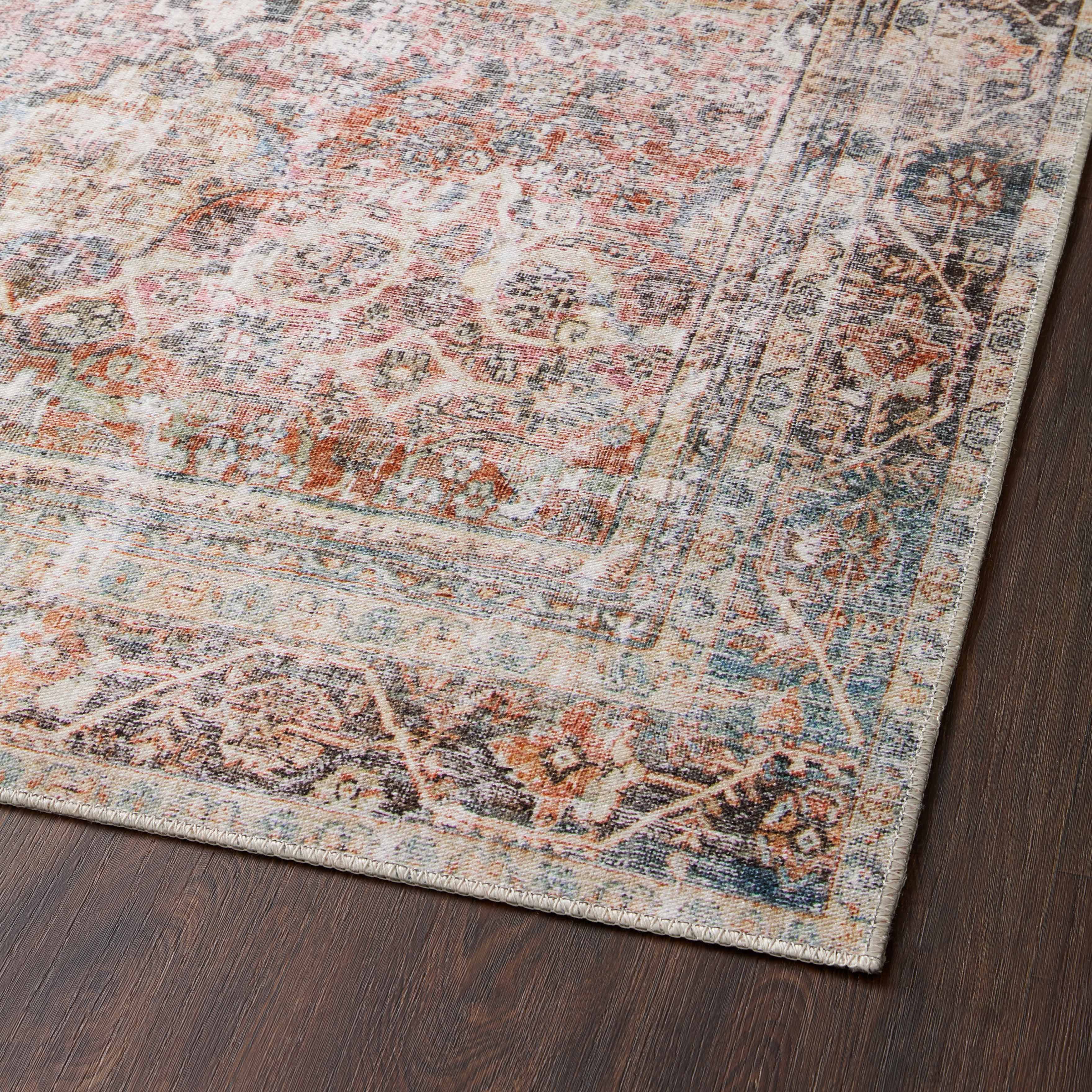 Georgette Polyester Pile Rug in Desert / Multi