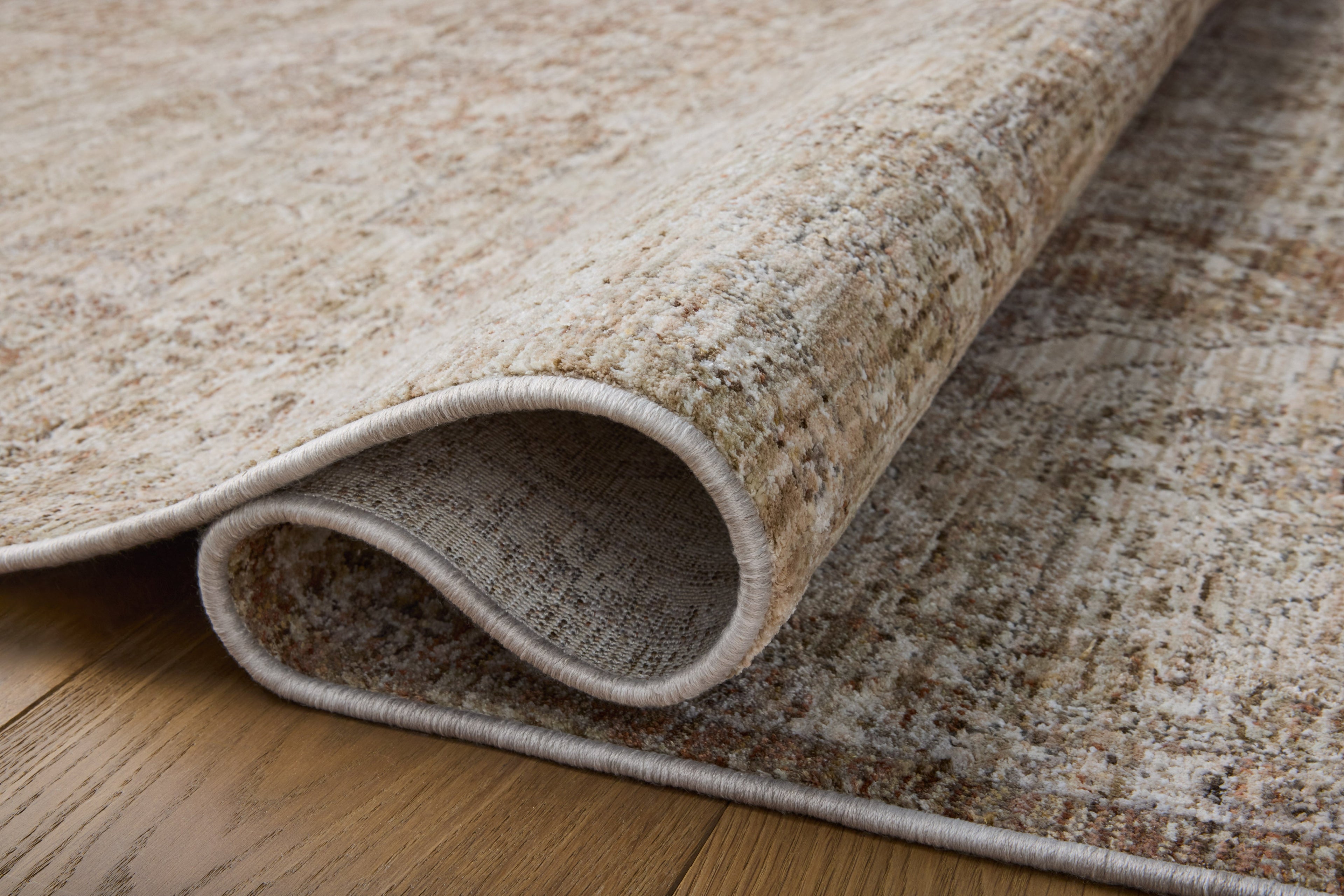Haverford Polyester Pile Rug in Bone / Bronze